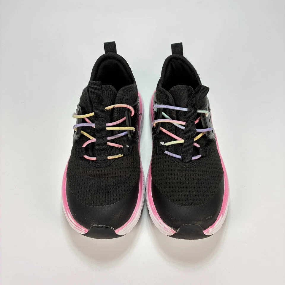 Athletic Works Cage Tejido Negro Rosa Zapatos para Correr Tenis Jóvenes Niñas Talla 10 Foto 3 de 4