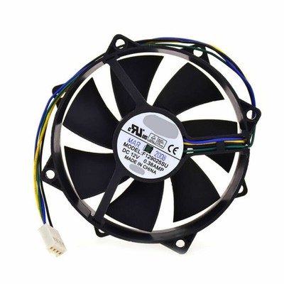 Round Coole Cooling Fan F129025SU for EVERFLOW PWM CPU 9025 12V 0.38A 4pin #as