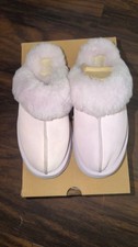 UGG Disquette Slippers Women's Size 7 US Purple Lavender Suede Fur Lined 1122550