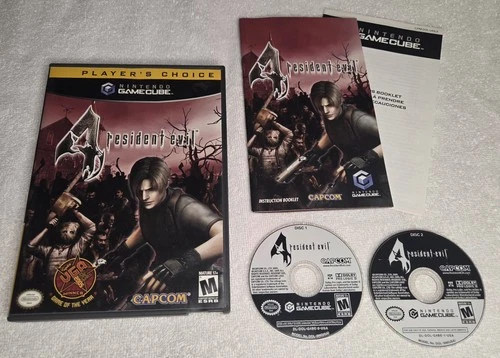 Resident Evil 4, 2 Discs in PC Case w/ Instruction Manual (Nintendo GameCube)