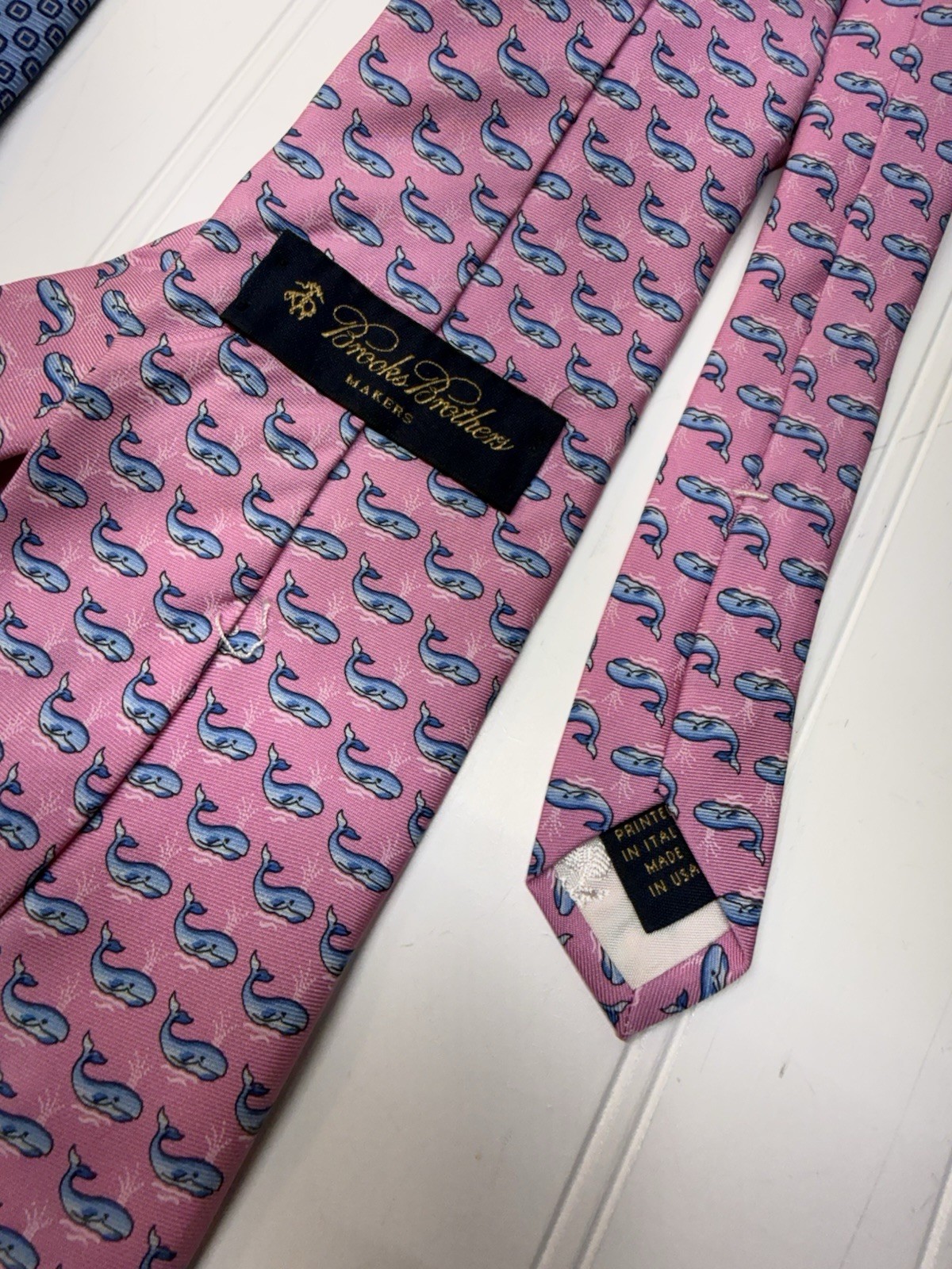 Brooks Brothers Makers Lot Of 3 Silk Ties Men Multicolor Whale Print USA England thumbnail 12