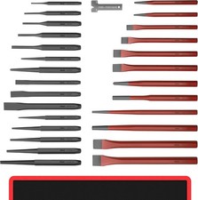 28 Pcs Heavy Duty Punch And Chisel Set Including Taper Punch Cold Chisels Pin 28 Pcs Heavy Duty Punch And Chisel Set Including Taper Punch Cold Chisels Pin