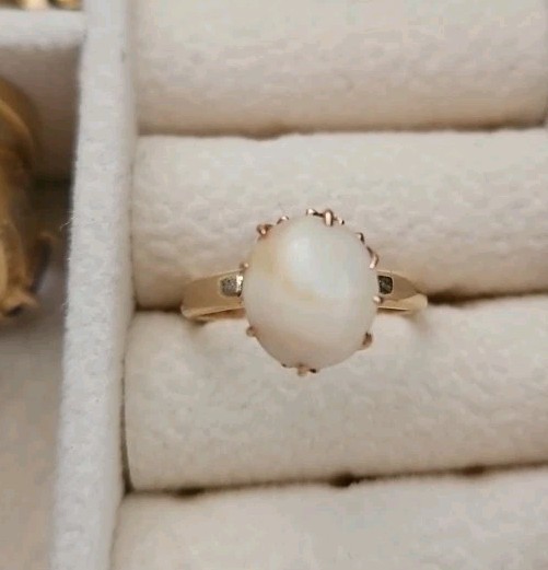 14k opal ring - image 2