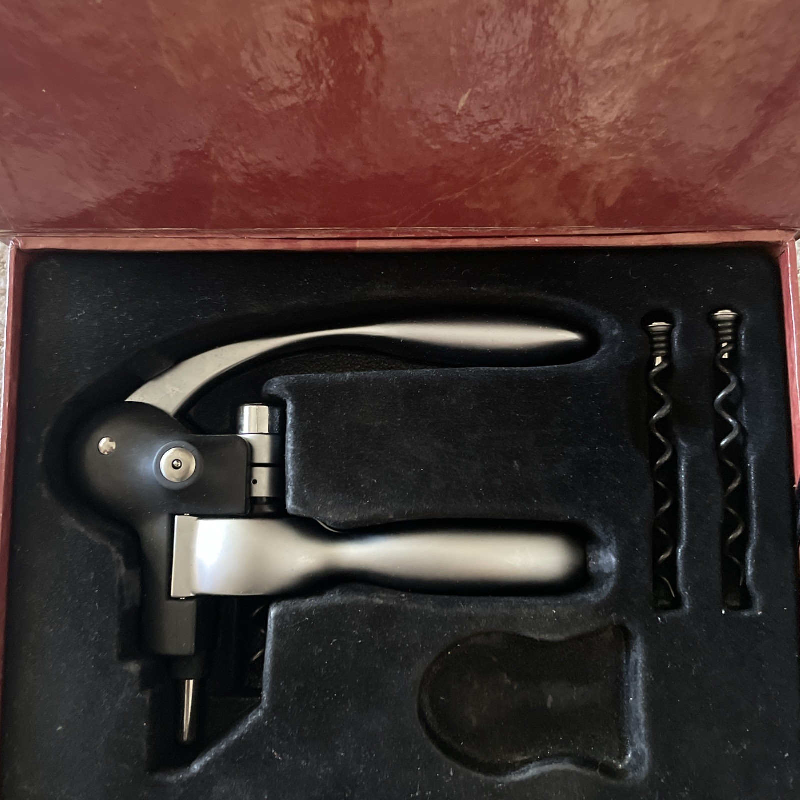 🍷 Professional Lever-Style Corkscrew Wine Opener Kit (Foil Cutter Not Included)