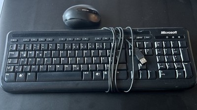 Microsoft Desktop Set: Wired Keyboard 600 & Wireless Mobile Mouse 4000   TOP
