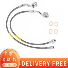 Extended Front Brake Lines 5-7.5in For 07-19 Suburban 1500 Tahoe Gmc Yukon