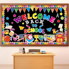 Welcome Bulletin Board Set Colorful Back to School Classroom Decoration Welcome