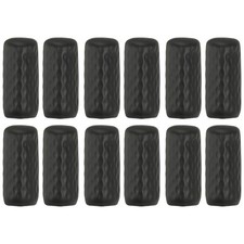 12 Pcs Silicone Bottle Covers for Travel, Black