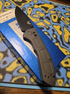 Benchmade 743BK-01 Mini Narrows Titanium CPM-20CV Drop Point Black Manual