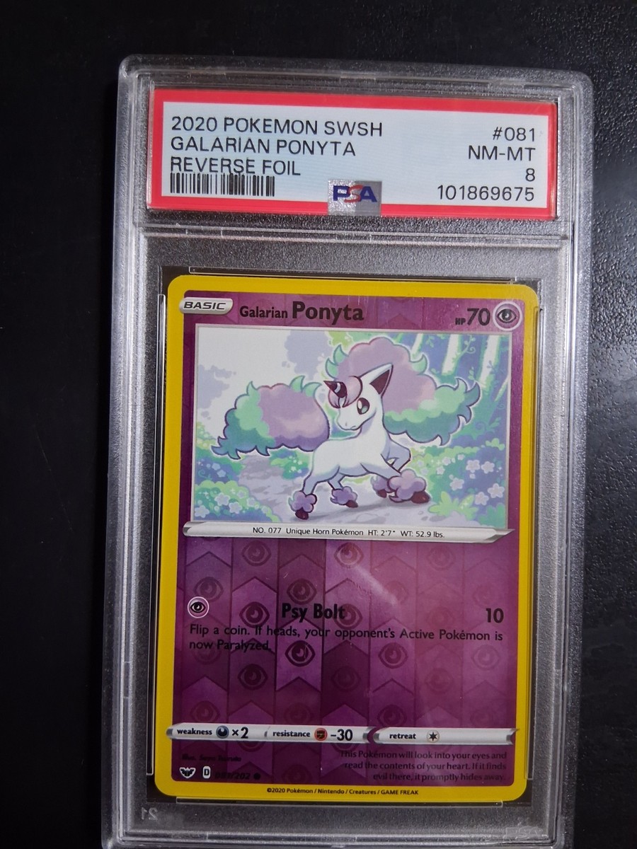 galarian ponyta pokemon card 081/202 Galarian Ponyta | Common Reverse Holo Card | Sword & Shield (B main image 1