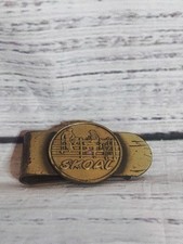 Vintage SKOAL Smokeless Tobacco Company Brass Money Clip-FAST SHIPPING 