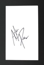ADAM PEATY OLYMPIC & WORLD CHAMPION SWIMMER-PERSONALLY  SIGNED 5"x3" WHITE CARD