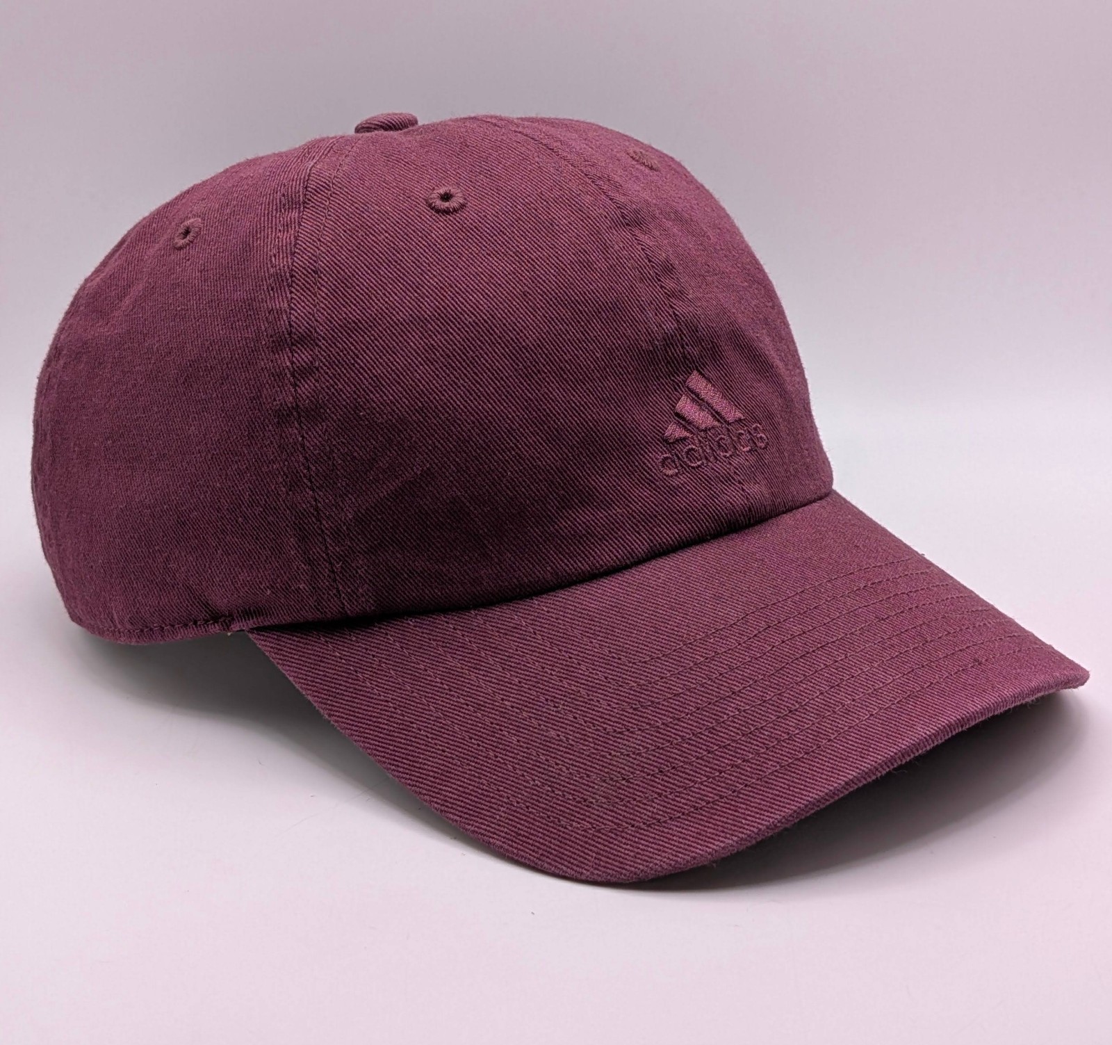 Adidas Hat Cap Strap Back Maroon Burgundy AEROREADY Cotton A