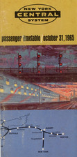 1965 New York Central Railroad Passenger Time...