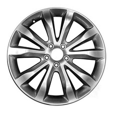 19x7.5 10 Spoke Aluminum Wheel Painted Medium Smoked Hypersilver 560-02530