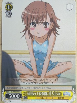 Weiss Schwarz A Certain Magical Index ID/W13-018 C Last Order Trading Card NM