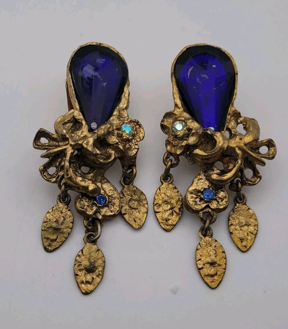 Boucles d'oreilles 60's clips perles - MELANCOLIA VINTAGE