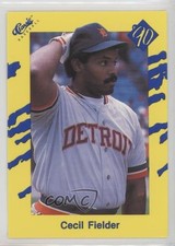 1990 Classic Update Yellow Travel Edition Blank Back Cecil Fielder #T94 0q3