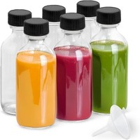 Diditime 6Er 60Ml Shot Flaschen Zum BefüLlen, Ingwer Shot Flaschen, Kleine