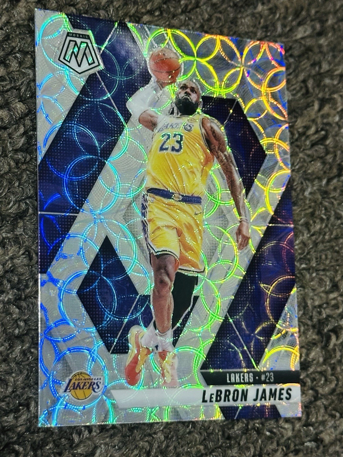 2024-25 Panini Mosaic LeBron James #180 International Scope Mosaic Prizm