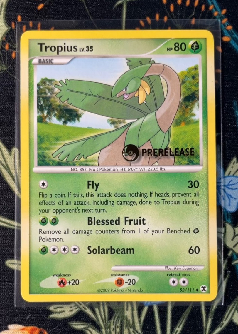 Pokemon Tropius LV.35 52/111 Prerelease Stamp Rising Rivals 2009 -S23