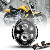 LED Motorrad Scheinwerfer E-GeprüFt Tagfahrlicht Mit Fern- Und Abblendlicht FüR