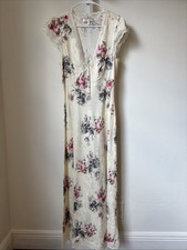 LoveShackFancy Theodore Printed Maxi Dress French Ivory SIZE 10 NEW SOLD OUT