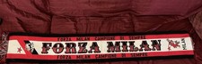SCIARPA VINTAGE '90  FOOTBALL CALCIO MILAN CAMPIONE. TROFEI. DIAVOLI ROSSONERI