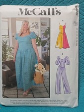 McCall's Pattern M8209 B5 - Women's Dresses And Jumpsuits Size 8-16 Uncut 
