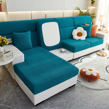 Jacquard Sofa Slipcover Elastic Furniture Protector Living Room Cover UK