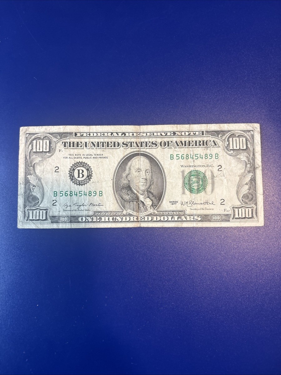 Circulated $100 bill (One Hundred Dollar Bill) - Series 1977 | eBay