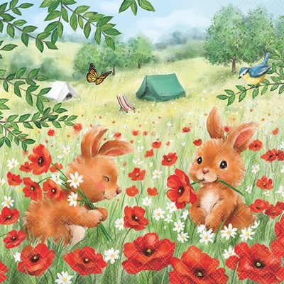 Servietten 33x33 cm Summer camp