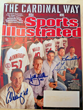 ST. LOUIS CARDINALS SPORTS ILLUSTRATED SIGNED WAINWRIGHT MILLER WESTBROOK LYNN