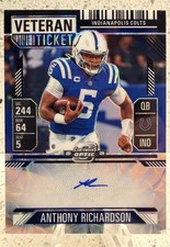 2024 Panini Contenders Optic - ANTHONY RICHARDSON Auto /25 - Veteran Ticket