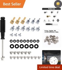 46PCS NVMe M.2 SSD Mounting Screws Kit with Magnetic Screwdriver for DIY Builds