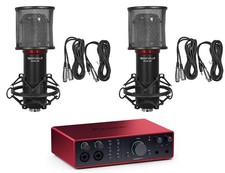 Focusrite SCARLETT 16I16 4G 4th Gen Audio Recording Interface 2 Studio Mics
