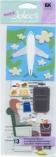 Vintage Touch of Jolee's PLANE TRIP Theme 3-D Stickers 64500 FAST FREE shipping!