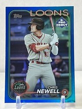 2024 TOPPS PRO DEBUT CHRIS NEWELL BLUE FOIL /150