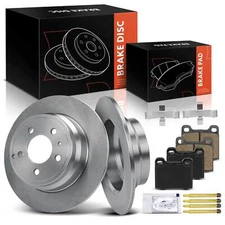 6x Rear side Disc Brake Rotors & Ceramic Brake Pads for Volvo C70 1998-2004 V70