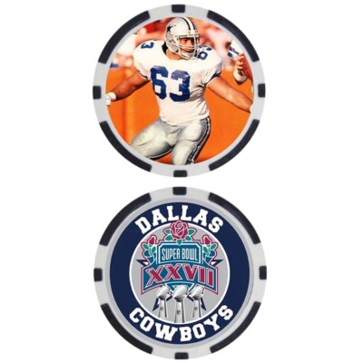 JOHN GESEK - COWBOYS SUPER BOWL XXVII - POKER CHIP