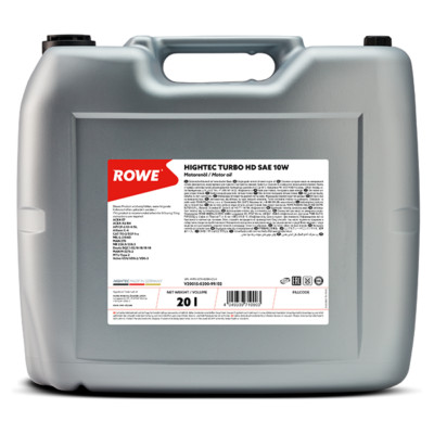 SAE 10W Motorenöl 20L für MB MAN CAT Volvo Deutz ACEA E7 ROWE HIGHTEC TURBO HD