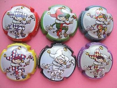 Série de 6 Nouv. caps. de Champagne, COUSIN, Dominique, joker