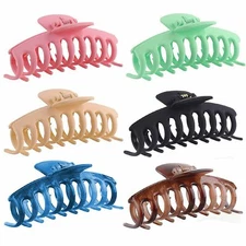 Alayna Hair Claw Clips - Large Stylish Barrettes for Thick & Thin Hair -6 Colors
