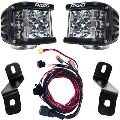 Rigid D-SS Pro Flood A-Pillar Hood Ditch LED Light Kit for 21-UP F-150 & Raptor