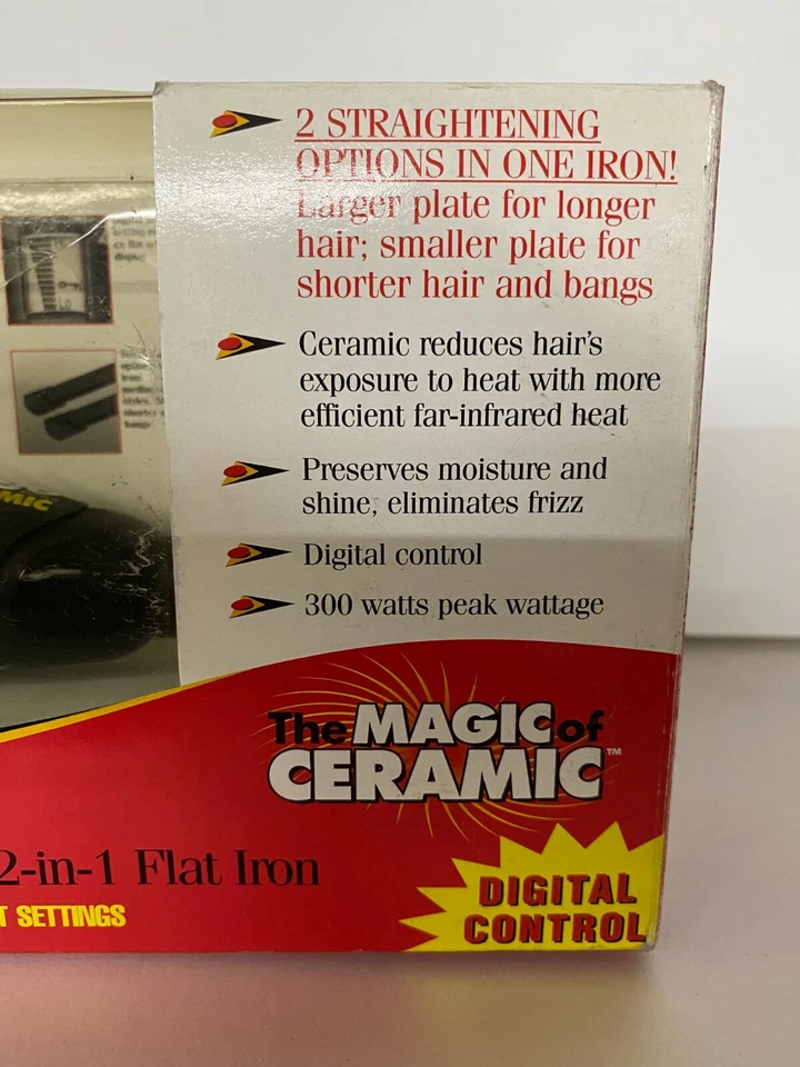 Wigo Cerámica Digital Plancha 2 en 1, Infrarrojo, Respuesta Térmica, Juego de 12 Calores Foto 3 de 4