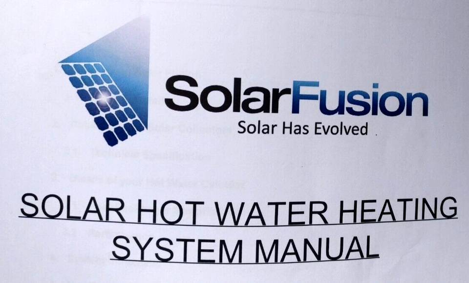 Solar Fusion, Solar Water Heating System (SWHS) used, with 3kW
