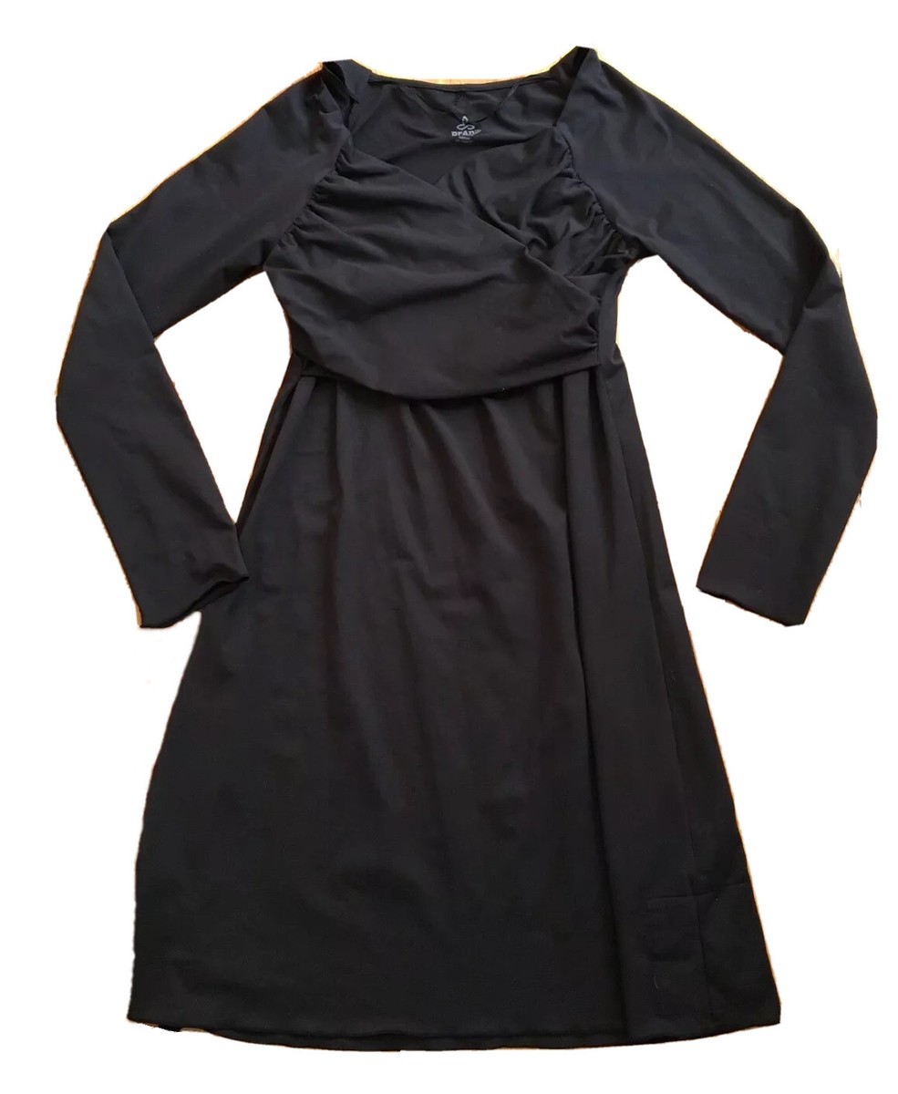 prana long sleeve dress Women's prAna Foundation Rib Long Sleeve Dress