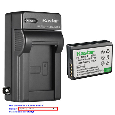 Kastar Battery Wall Charger for Canon LP-E10 LC-E10 & Canon EOS Kiss X80 Camera