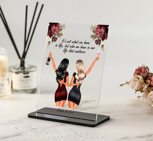 Best Friend Gift - BFF Birthday Present, BFF Personalised Gift, Custom Portrait - Picture 2 of 5