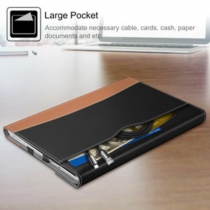 Microsoft Surface Pro 7 Pro 6 Case Leather Cover Pen Holder Magnetic Close Black Ebay